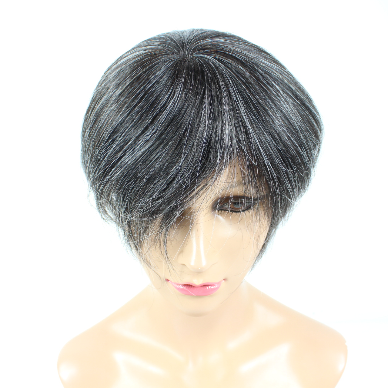 Toupee hair for men,mens toupee with black hair,men wig HN271